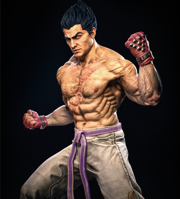 Kazuya - 1:6 Scale - UNPAINTED Resin Figure - 3D Printed - Fan Art
