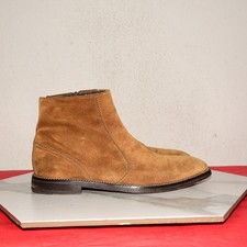 BOSS Hugo Boss Leather Suede Zip Boots Italy Men UK 7.5 / US 8.5