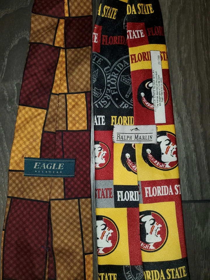 Corbatas para el cuello Florida State Seminoles (una seda, una poliéster) Foto 3 de 4