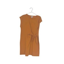 Nine West Orange Mini Dress with Tie-Front