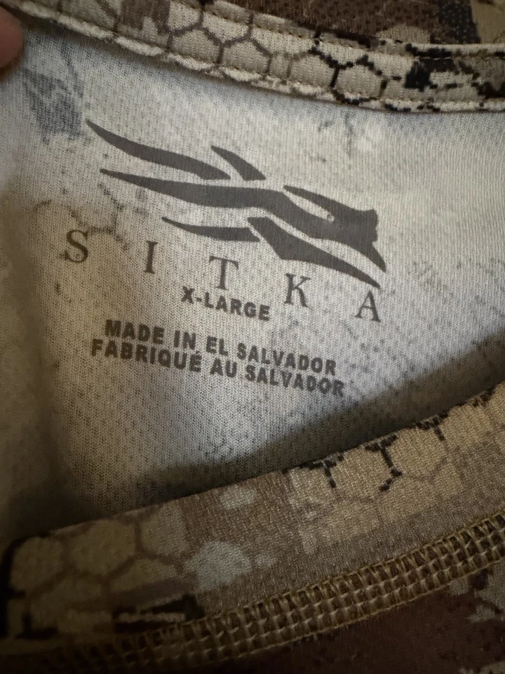 Sitka Gear Core Men's Lightweight Crew Long-Sleeve Shirt - Marsh  Size XL - Image 2 of 2