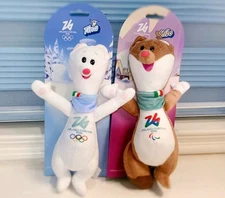 2026 Milano Cortina Winter Olympic Mascots Tina(27CM)&Milo(26CM) Plush Doll
