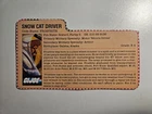1985 G.I.JOE Frostbite File Card EXCELLENT condition