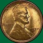 1937-D Lincoln Wheat Cent Brilliant Uncirculated BU Coin #37700