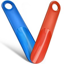 2PCS Plastic Shoe Horn for kids 7.5 Inch, Small Shoe Horn Travel Size for Men...