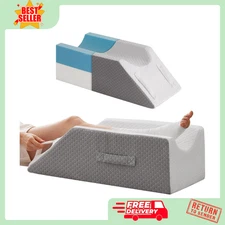 Leg Elevation Pillows for after Surgery, Injury or Rest, Memory Foam Leg Elevati