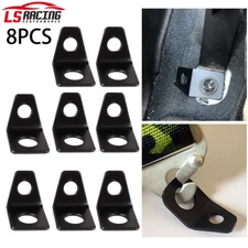 8PCS Belt Mounting 90 Degree Angle Bracket Kit Seat L-Bracket Hardware Kit