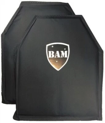 BAM Body Armor | Bullet Proof Insert | Level IIIA - 3A | 11x14 - Pair | Mfg MAR 2025