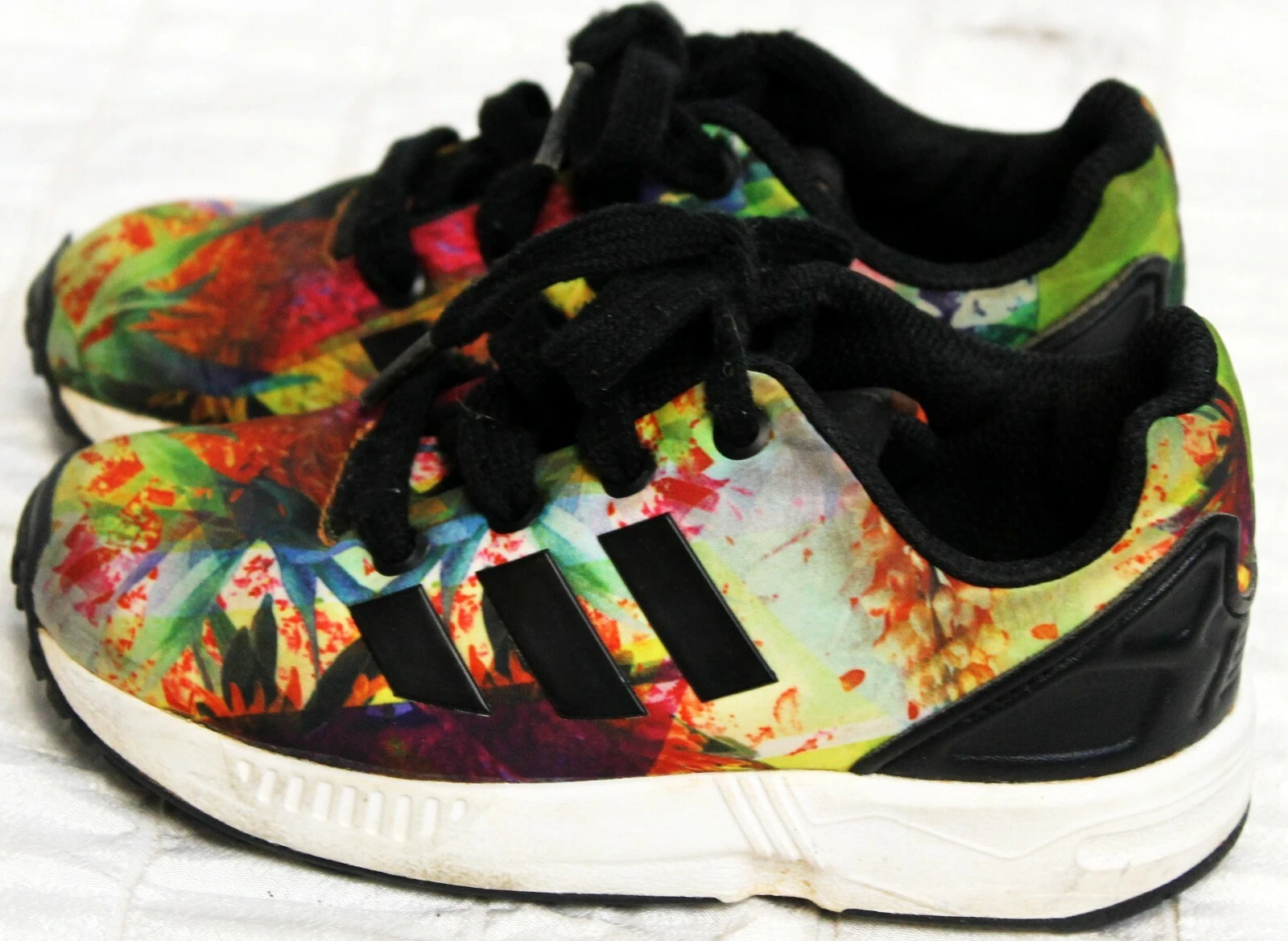 Scarpe da bambino Adidas ZX Flux Torsion ortolite taglia 8K astratte multicolore B24373