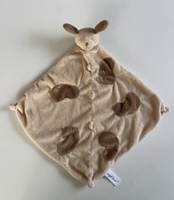 Angel Dear Tan Brown Puppy Dog Security Baby Blanket Lovey Spotted EUC