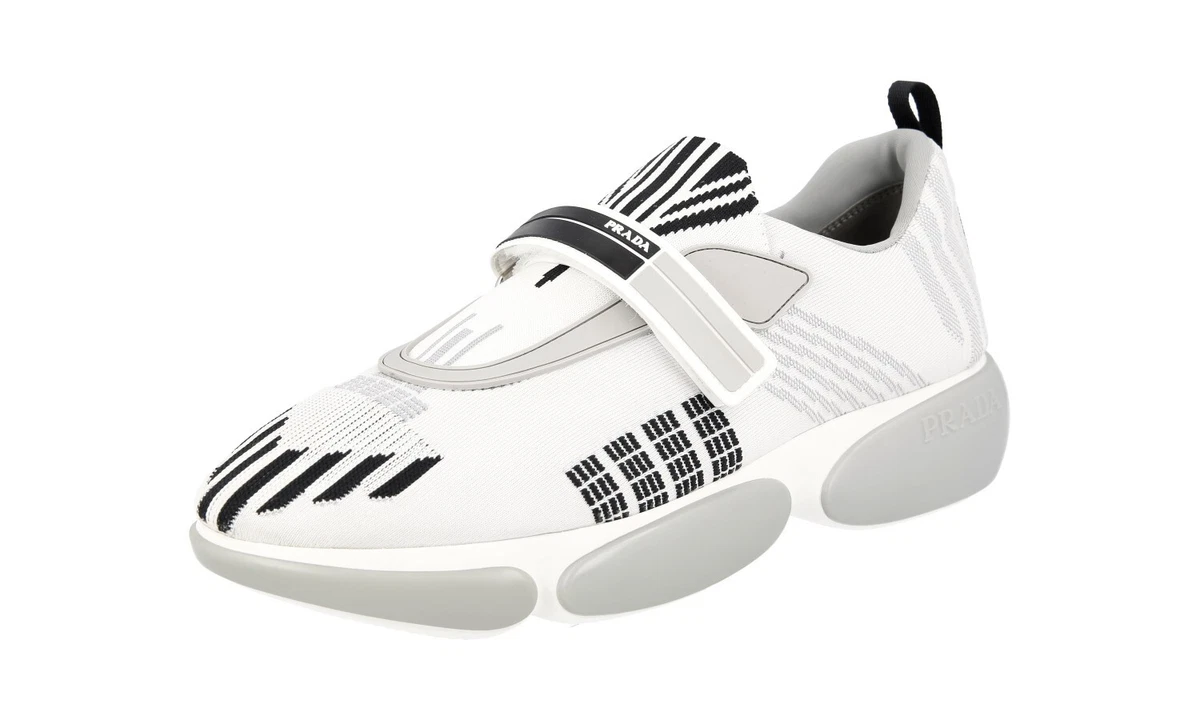PRADA Nylon Cloudbust Slip-on Sneaker - 1E651I - Weiss - NEU
