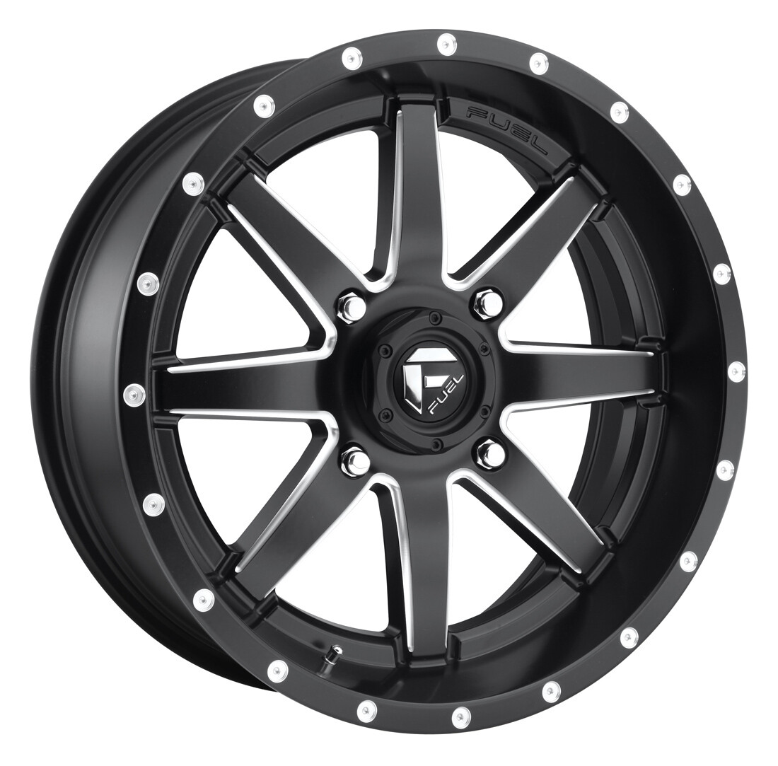 アブラーズ　FOUR of us 4 ATV/UTV Wheels Set 22in Fuel Maverick Matte Black D538 4/156
