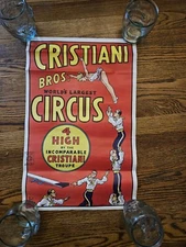 Cristiani Bros 1958 Circus Poster
