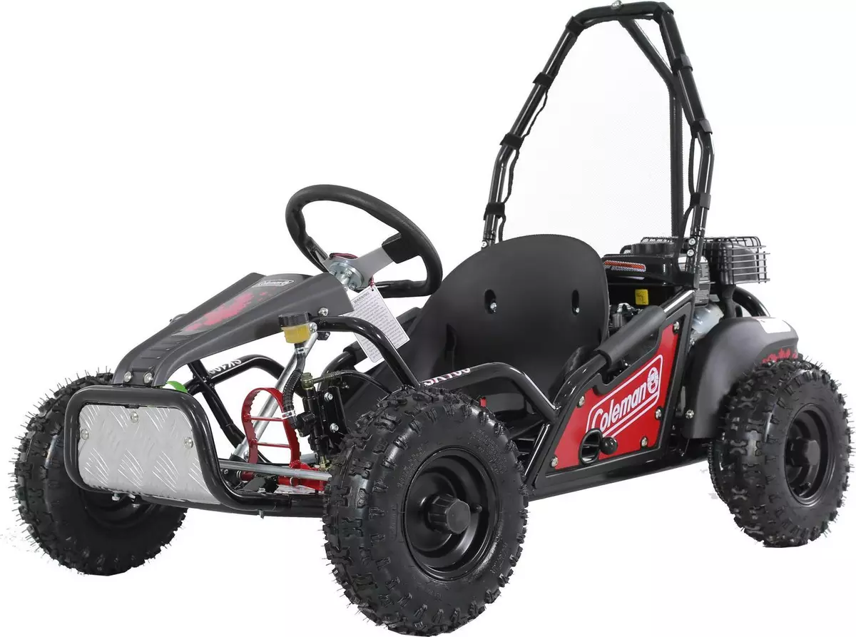 Gas Powered 98cc Red Power Ride On Go Cart SK100 850005737162 eBay