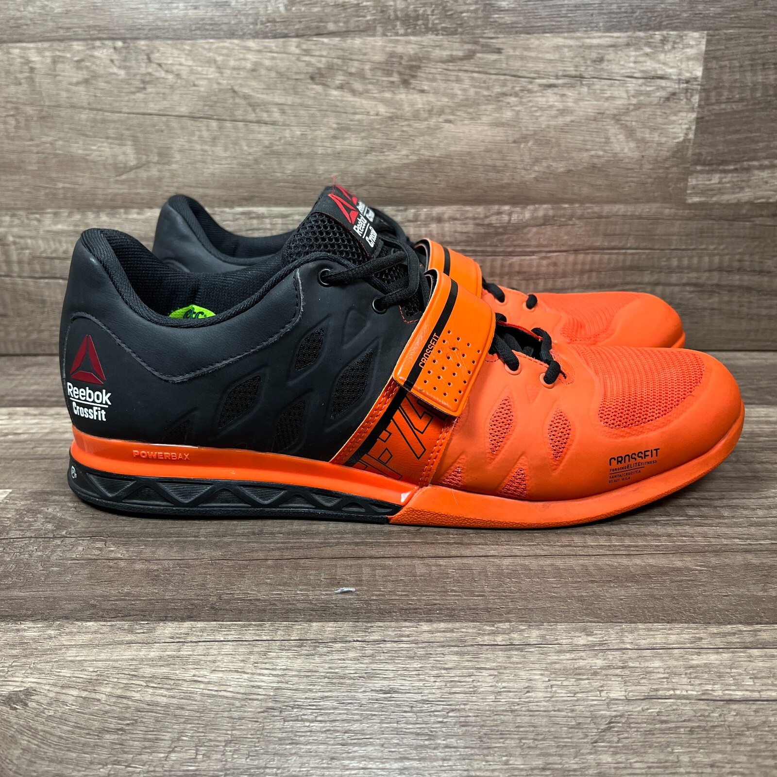 Reebok Crossfit CF74 Weightlifting Black Orange Mens … Gem