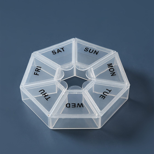 Week & A Day Pill Box Organiser Tablet Medicine Holder Storage Dispenser 7 Day - Picture 9 of 17