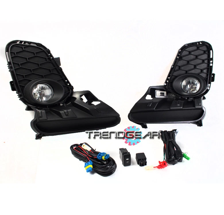 2012-2013 MAZDA 3 MAZDA3 BUMPER DRIVING FOG LIGHT CHROME W/BULB+COVER+SWITCH KIT - Image 4 of 4