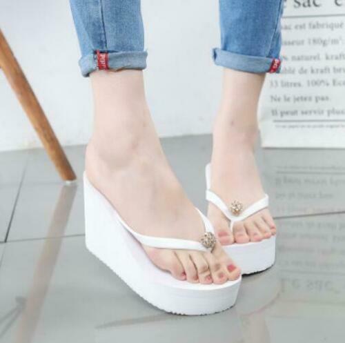 PANTOFOLA D’ORO Ciabatte infradito donna tacco alto zeppa plateau scarpe sandali estivi spiaggia