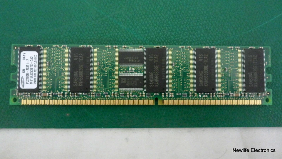 HP A9884-69001 1 GB (2 x 512 MB) PC-2100 184-pin DDR SDRAM DIMM Server Memory - Image 2 of 4