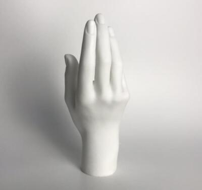 Pair Of Female Hand Mannequin Display Arms – 21cm Plastic – For Jewelry, Gloves, Rings – White