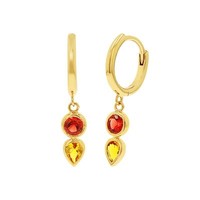 S.Oliver Jewel Damen Ohrringe Ohrstecker Silber Goldfarben Zirkonia 2038824