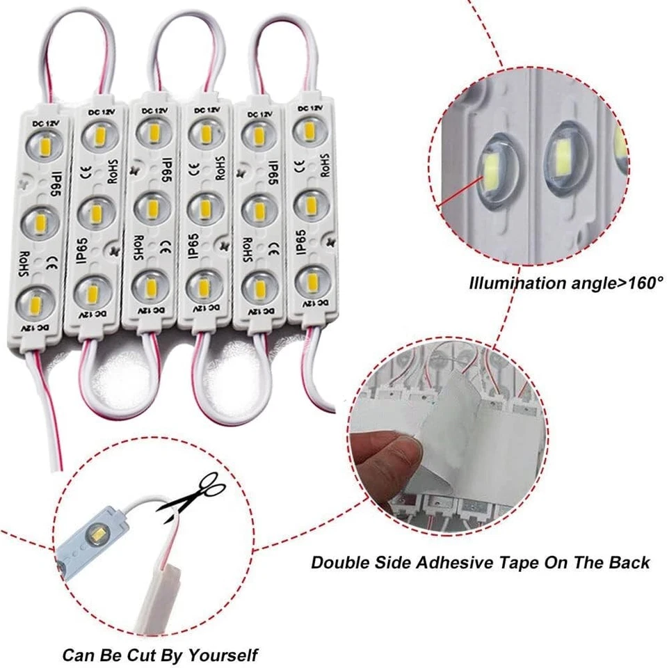 9.8Ft LED Module Lights with Adhesive Backing - Energy Saving & Bright - Image 4 of 4