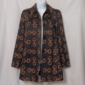 SKIRTIN AROUND Women's Dark Brown Button Front Jacket. Size 6