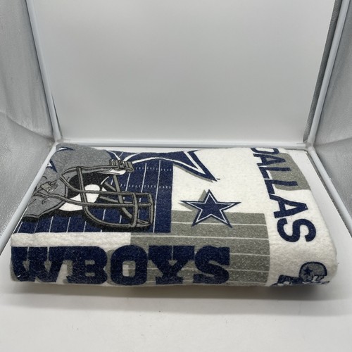 Vintage Dallas Cowboys Blanket 83 X 72 Inches Made In USA New Old Stock - Picture 2 of 8
