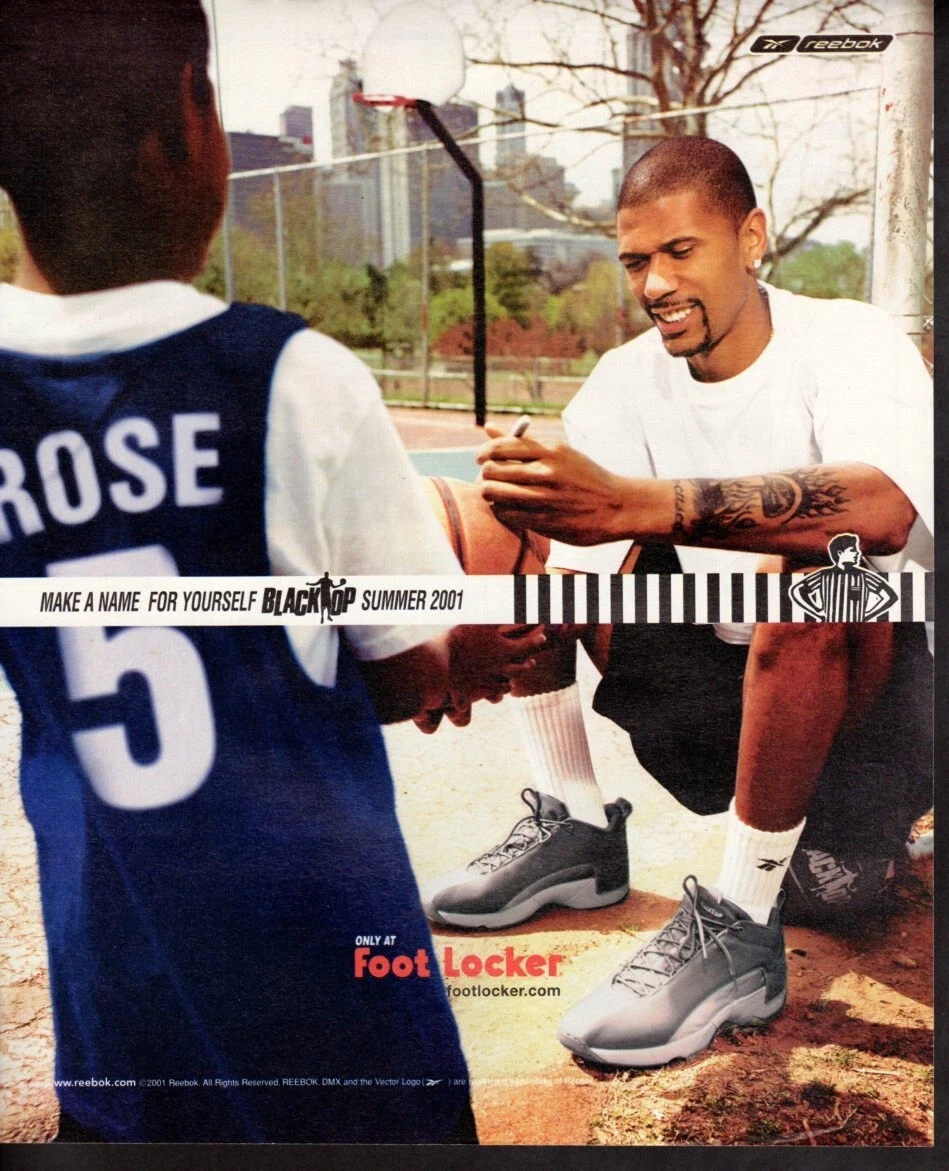 Vintage print ad advertisement Fashion Men shoe Reebok Blacktop