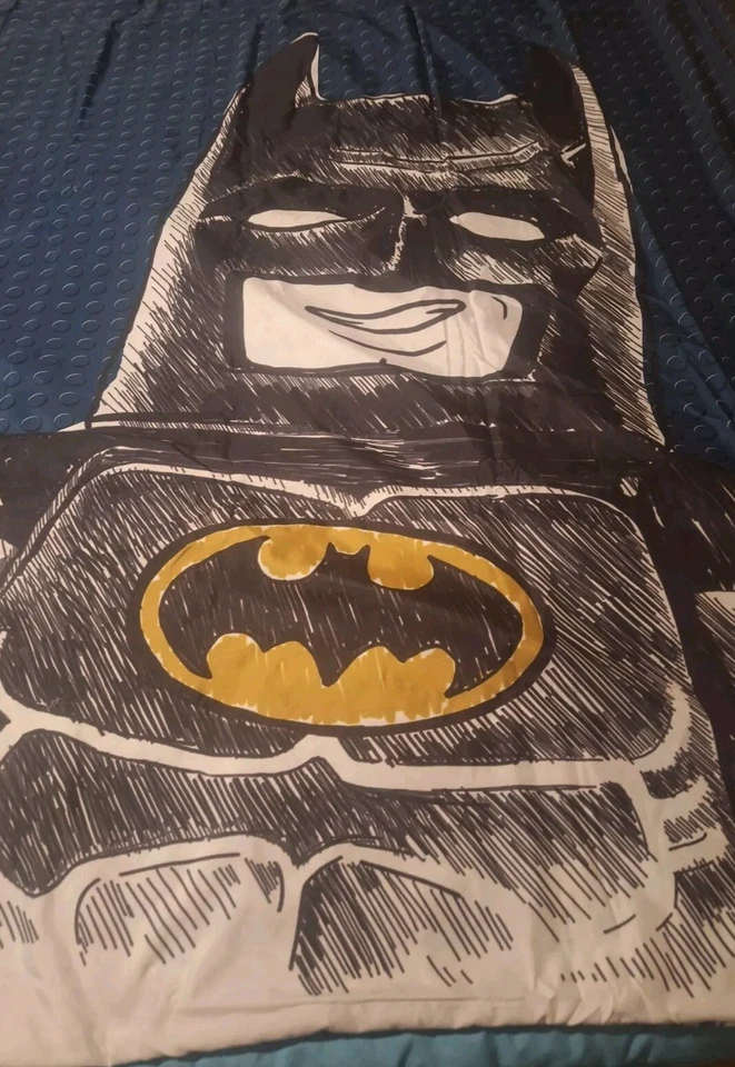 Lego Sketchy Batman Tela, Edredón Cubierta Carcasa Reversible Doble Cama Niños Niñas Foto 2 de 4
