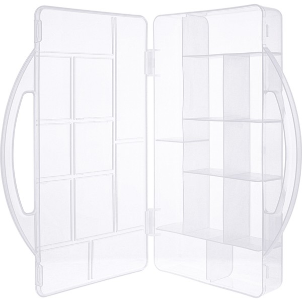 Inline® Kleinteilebox, 11 FäCher, Abmessungen: 271X186X40Mm, Transparent-image
