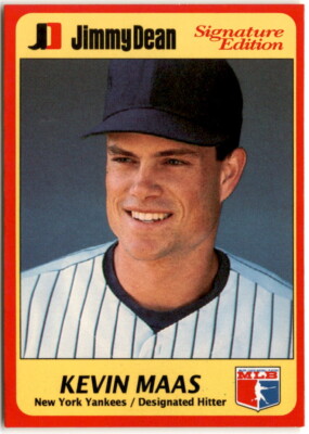 1991 Jimmy Dean #23 Kevin Maas New York Yankees