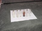 6 ORIGINAL MINI EMBOSSED COCA COLA/TRADEMARK REGISTERED- AROUND CENTER OF BOTTLE — photo 1