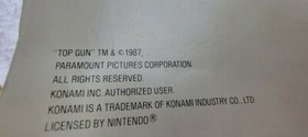 TOP GUN - NINTENDO NES KONAMI POSTER - MAIL AWAY PROMO 1987 (HTF)