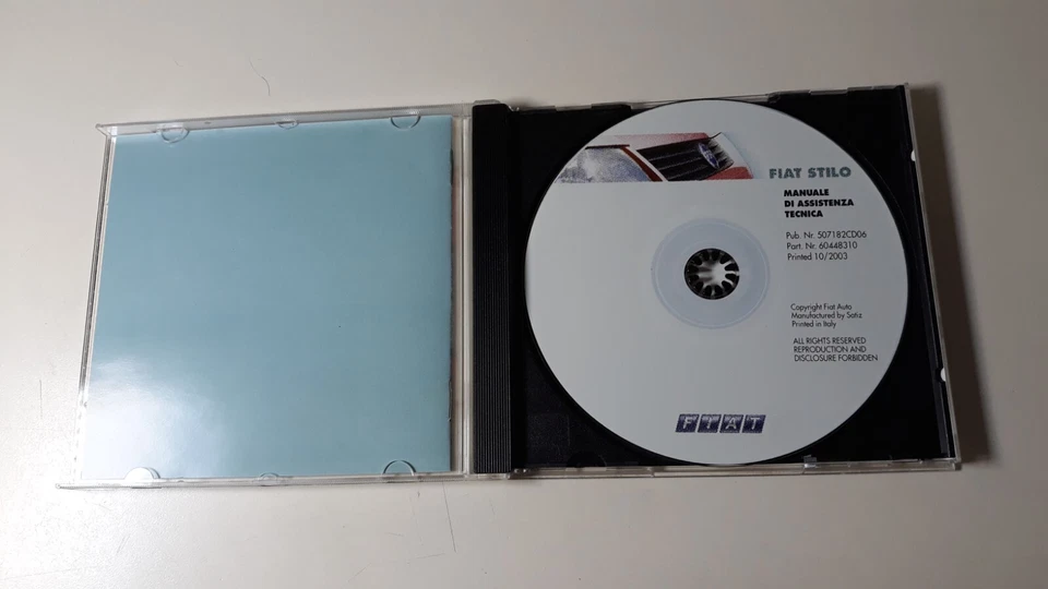 Manuale di assistenza tecnica Fiat Stilo su DVD N. 06 per le officine anno 2006 - Immagine 2 di 4