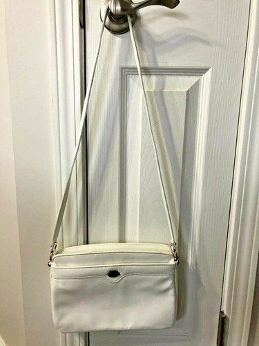 Vintage Etienne Aigner White Leather Shoulder Bag Purse CLEAN Estate Find - Picture 2 of 5