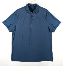 Hickey Freeman Golf Polo Men's XXL Blue Geometric Pattern Active Performance