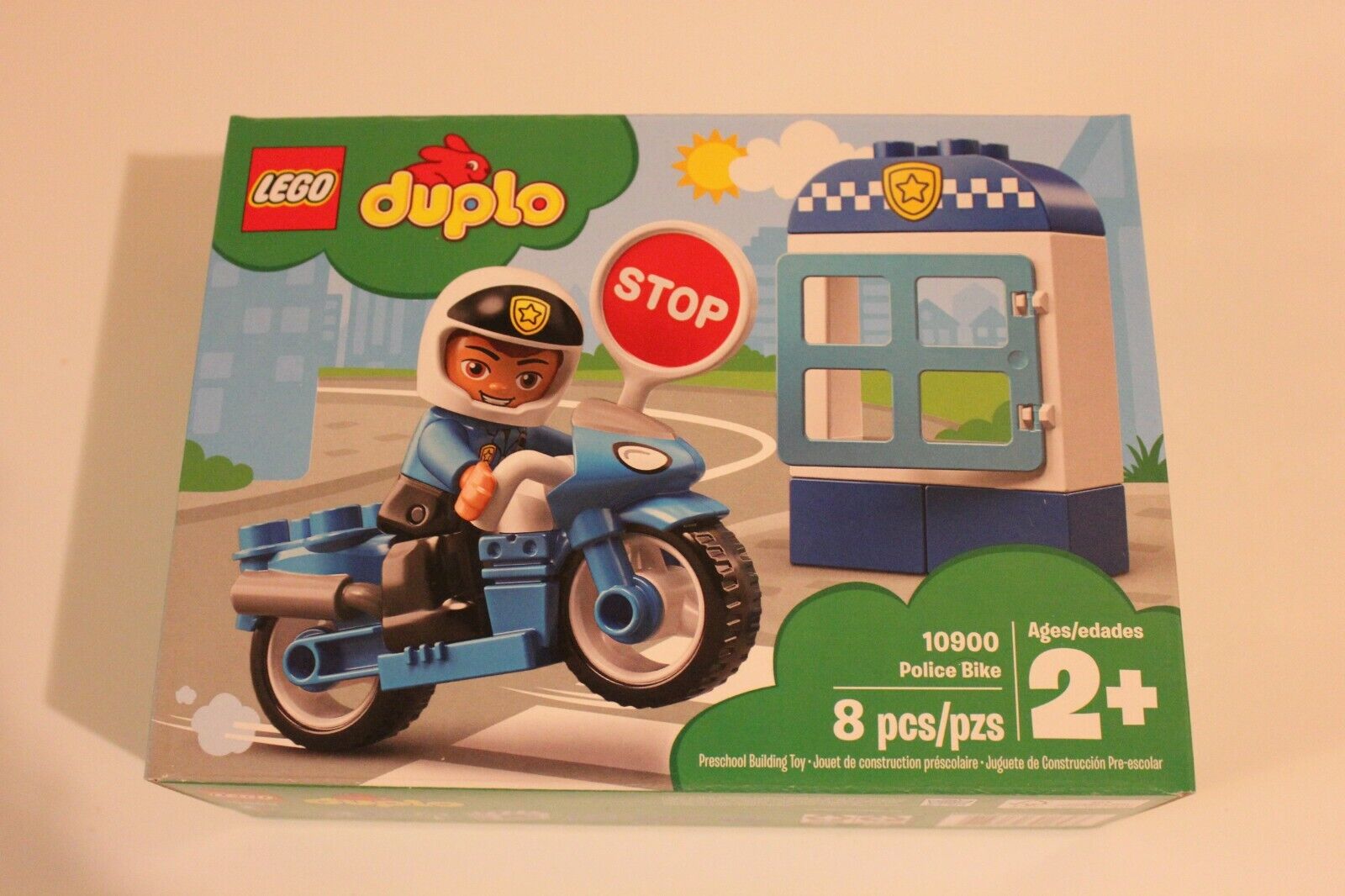 Lego Duplo 10900 Police Bike 8 Pieces Ages 2+ NIB