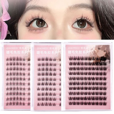 Glue-free Cluster Lashes Extensions Selfadhesive False Eyelashes Natural Single 