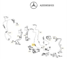 Original MERCEDES-BENZ A2059058103 Sensor, Raddrehzahl VL C205 W205 S205 A205