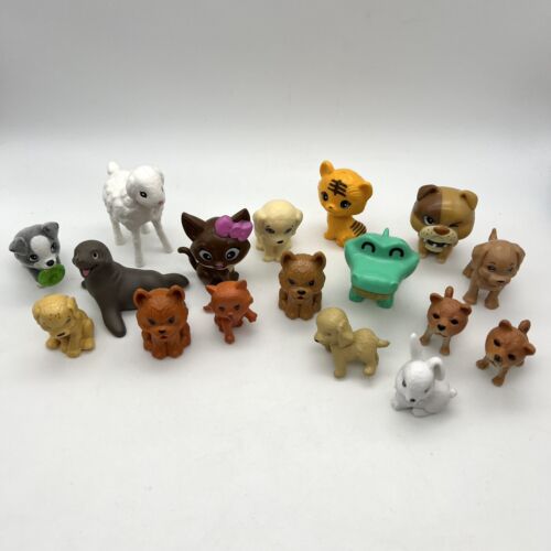 Barbie Pets And Animals - Lot Of 17 Pets - Kitten Puppy Bulldog Crocodile Lamb - Picture 1 of 3