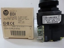 New Allen Bradley 800H-16JRRL91KB7AX Red Illuminated selector switch 800H 3 pos