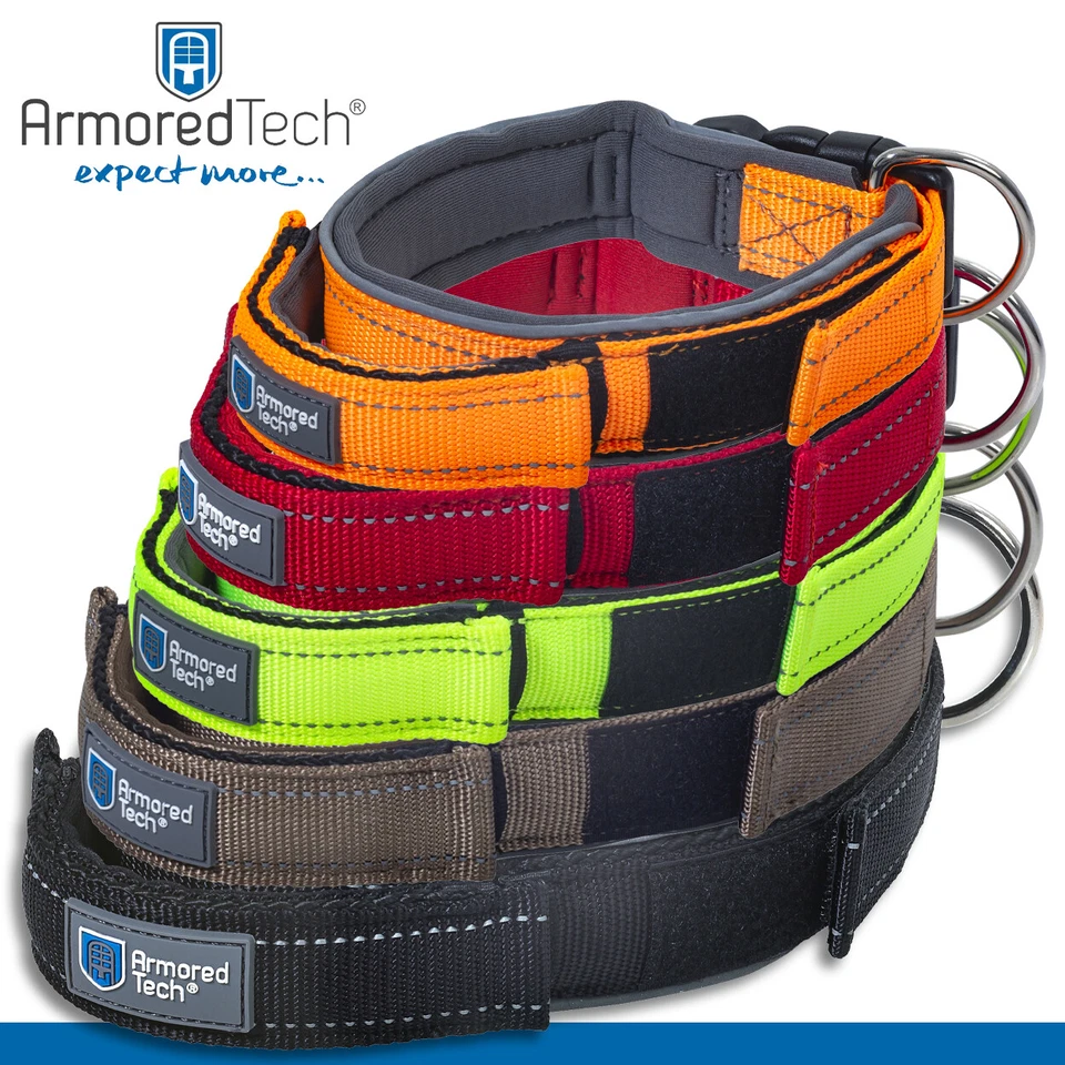 ArmoredTech Hundehalsbänder XS - XL | orange, rot, neon grün, mocca, schwarz