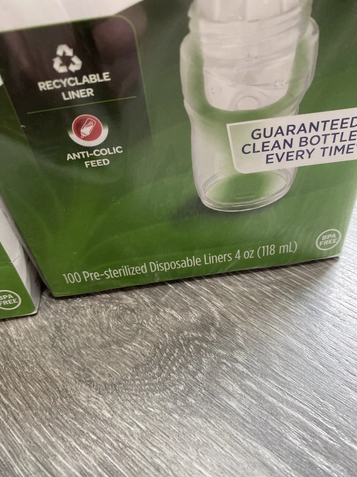 PLAYTEX DROPINS 4 oz 2x 100, 2 botellas, 2 pezones adicionales y dispensador de fórmula! ¡NUEVO! Foto 3 de 4