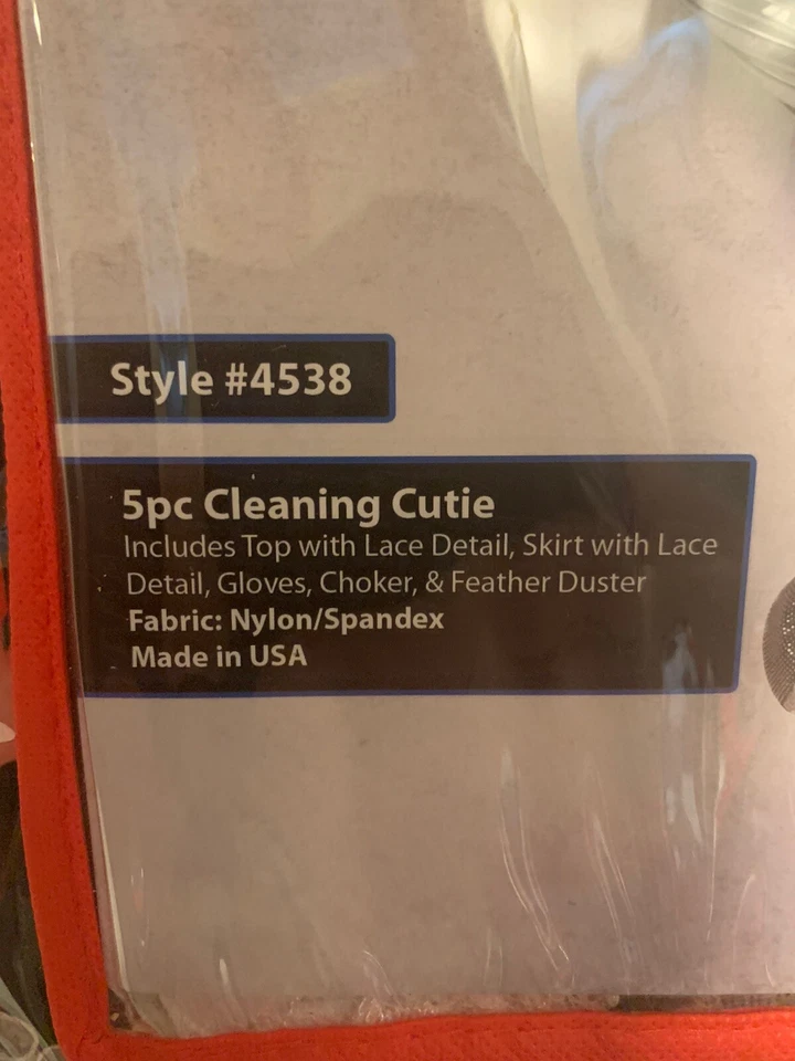 Nuevo Disfraz Roma Limpieza Cutie Adulto Talla S/M Top Falda Guantes y Gargantilla Foto 3 de 4