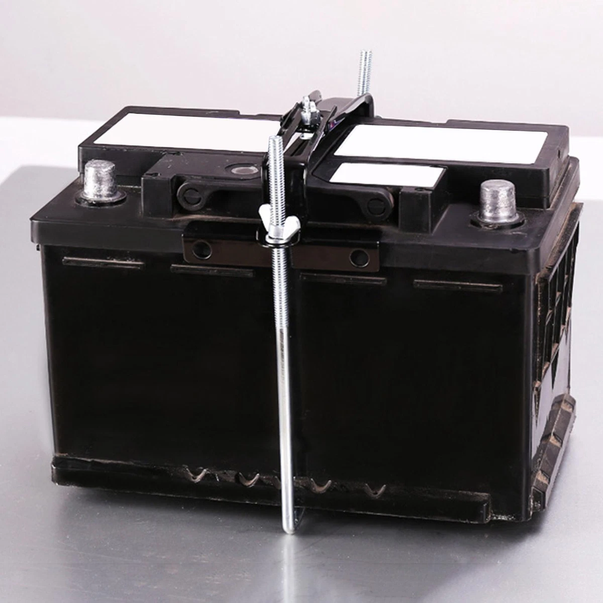 Auto Battery Tray Adjustable Clamp with L Bolt Car Battery Fixing