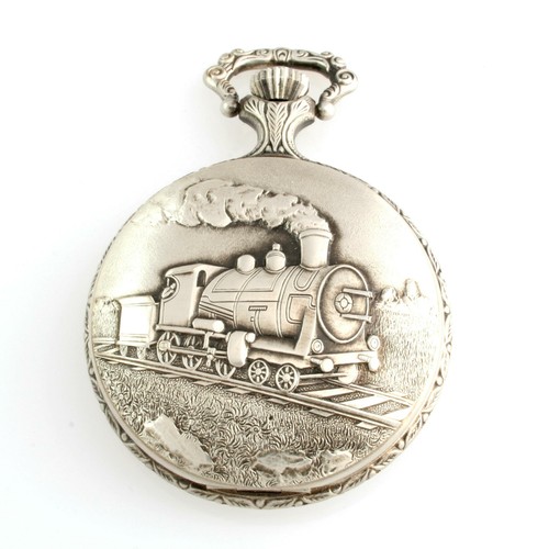 Pocket Watch PERSEO Savonette Lid Train Movement Mechanical ETA6498 | eBay