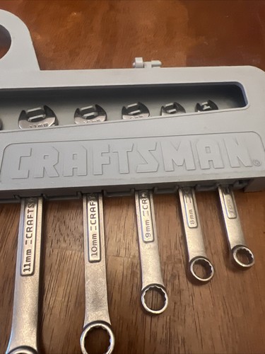 Craftsman V Series USA 11-Piece 12-Point Metric Wrench Set 17mm -7mm with Tray - Picture 7 of 8