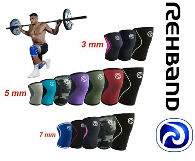 REHBAND Knee Support Protector RX Line Core Line CorssFit Knee Sleeve 3,5,7mm