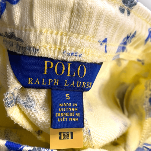 Polo Ralph Lauren Windsurfing Bear Yellow Fleece Shorts Boys Youth size 5 New - Picture 7 of 9